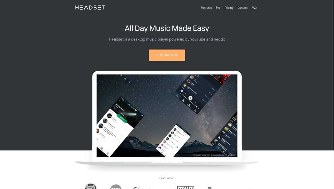 Headset Player de Música para Youtube