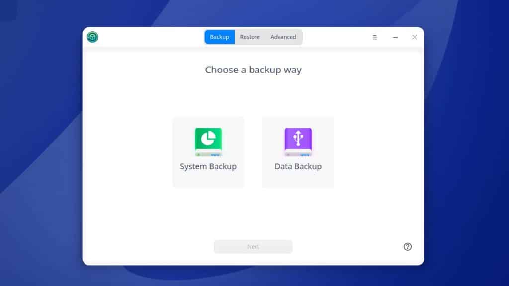 Deepin 23 Backup e Restauração