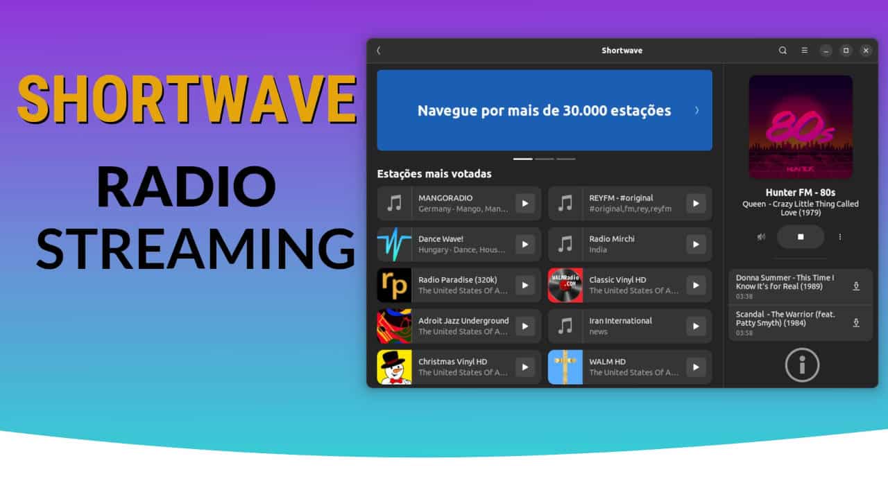 Shortwave Radio por Streaming para Linux