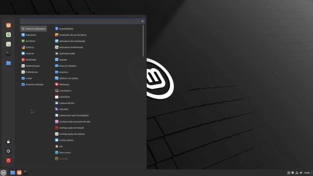 Linux Mint Menu Resize
