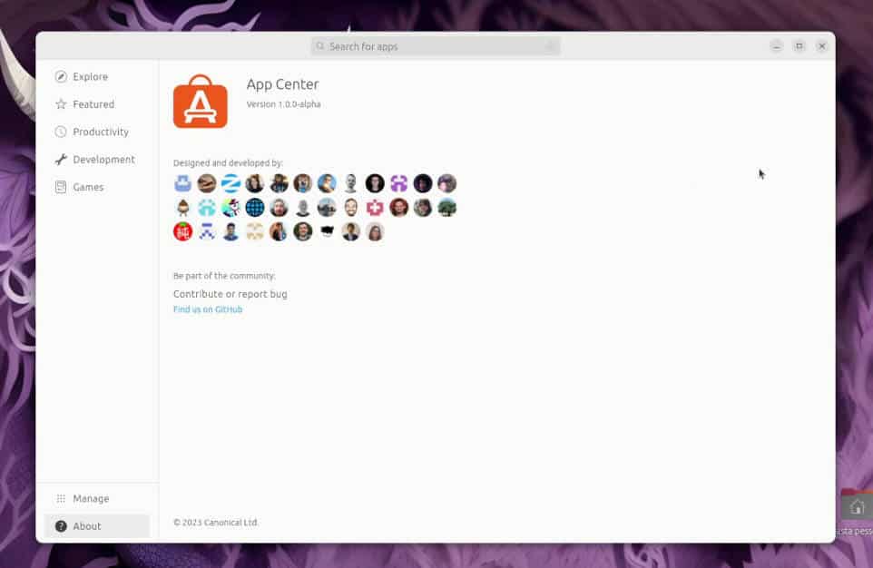 Appcenter - Ubuntu 23.10